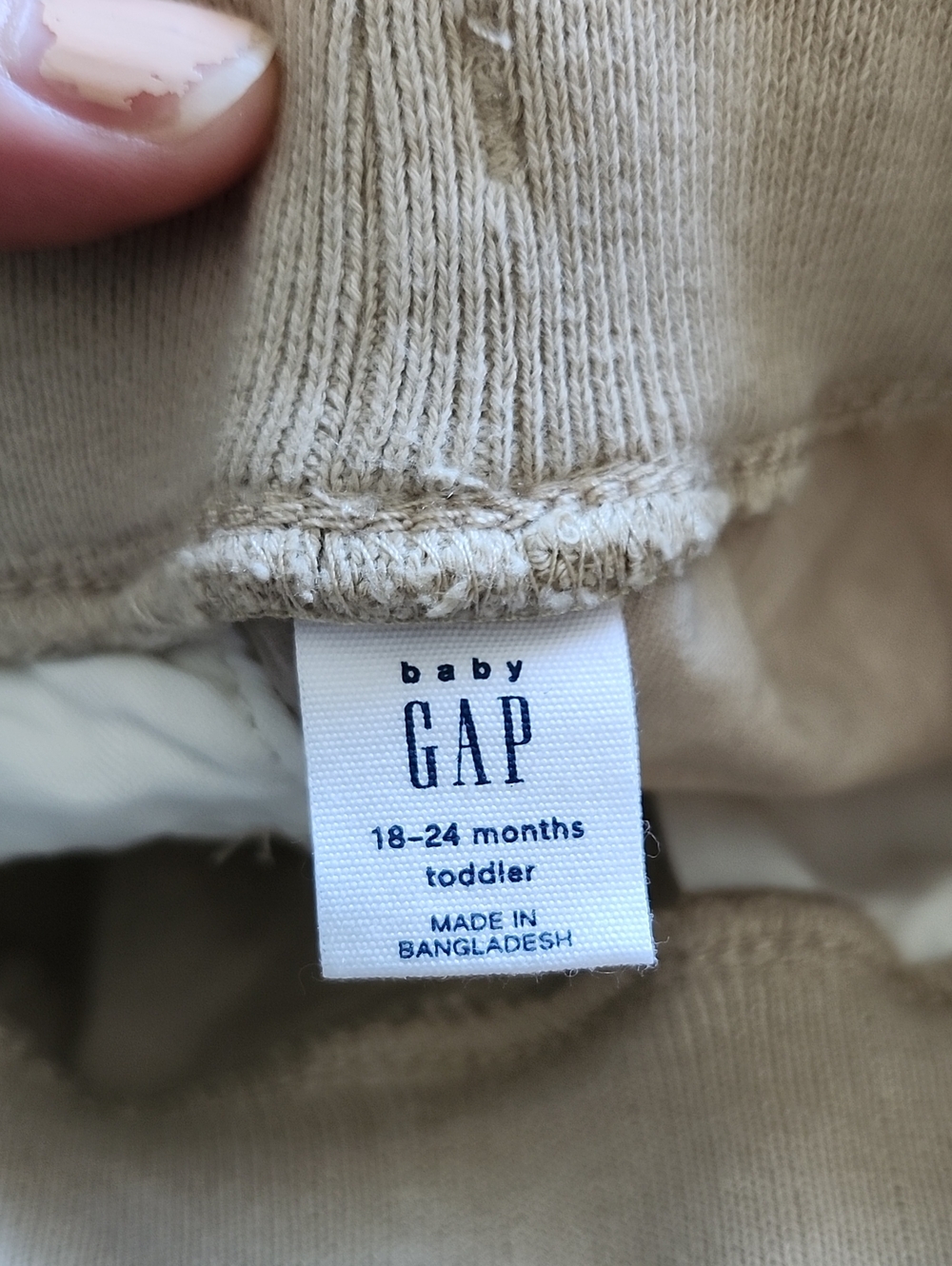 Baby Gap Toddler Boys Khaki Chino Jogger Pants 18-24 Months NWT - Picture 6 of 10